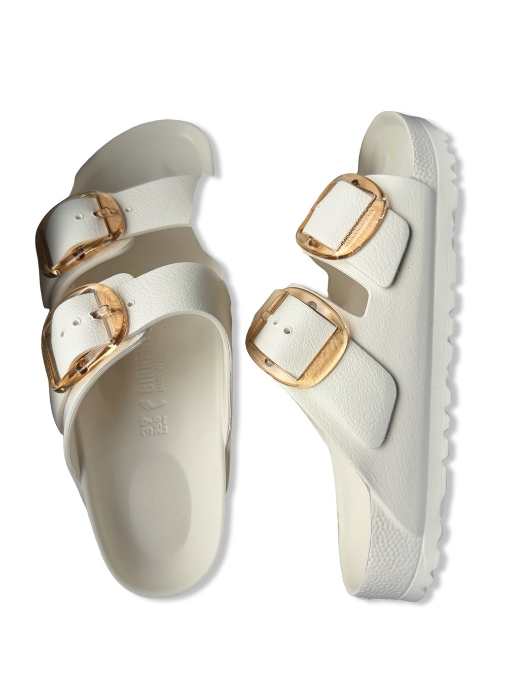 Birkenstock Arizona Big Buckle Eva Sandals White birkenstocks shoes 38 7.5 - Picture 4 of 10